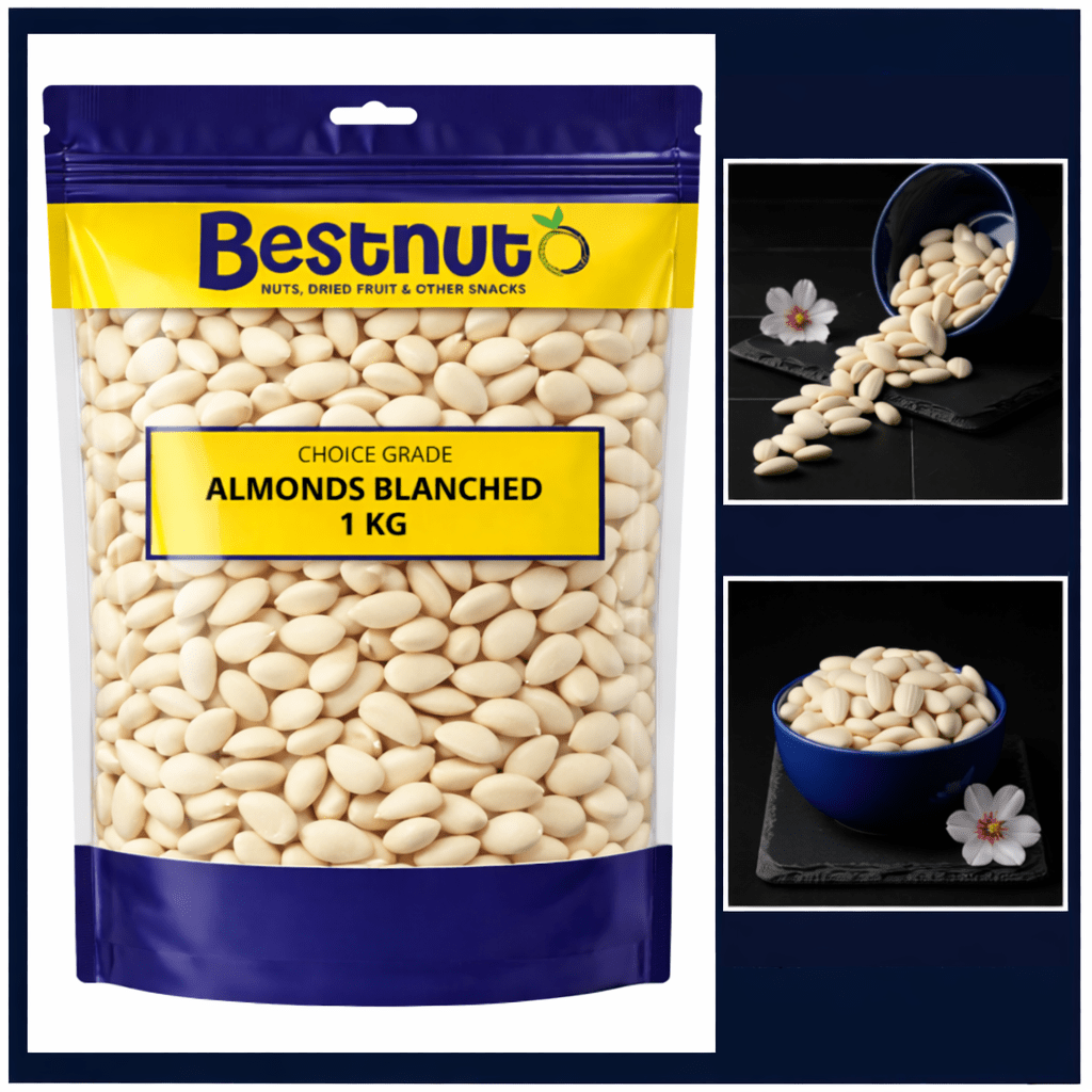 Almonds Blanched 1KG