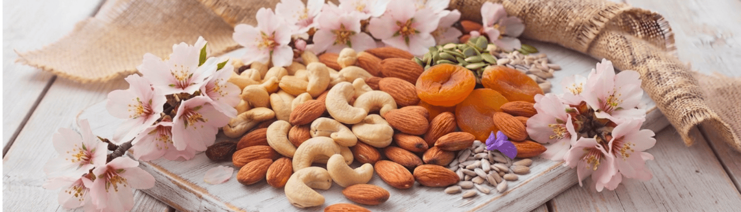 Almonds,Cashew Nuts. Dried Fruit and Seeds
