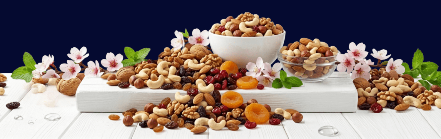 Mixed Nuts,Dried Fruit and Seeds.